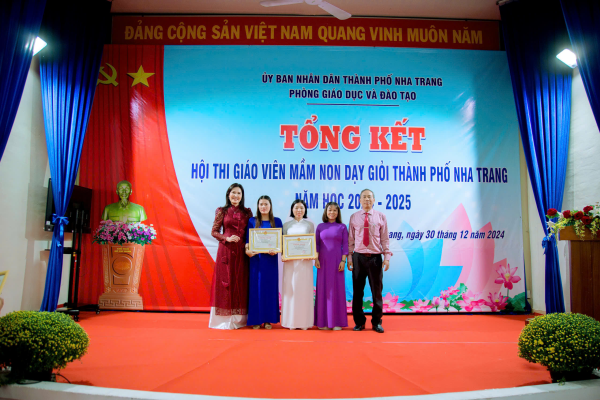 TỔNG KẾT HỘI THI GIÁO VIÊN DẠY GIỎI TRƯỜNG MẦM NON VĨNH THỌ CẤP THÀNH PHỐ NĂM HỌC 2024 - 2025