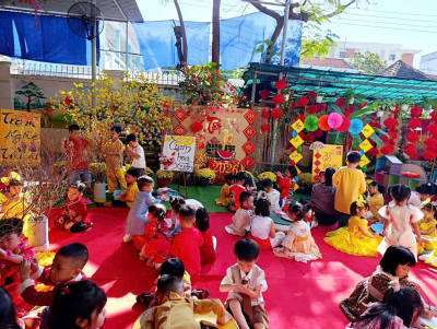 TẾT CỔ TRUYỀN ẤM ÁP TẠI TRƯỜNG MẦM NON VĨNH THỌ – XUÂN 2026